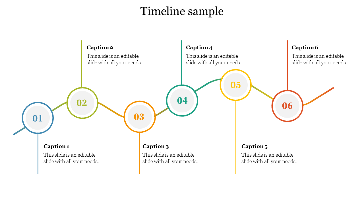 Creative Timeline Sample PowerPoint Presentation Template